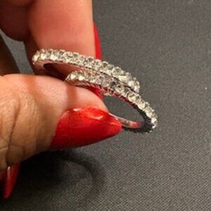 (2) Silver Ring Eternity Bands